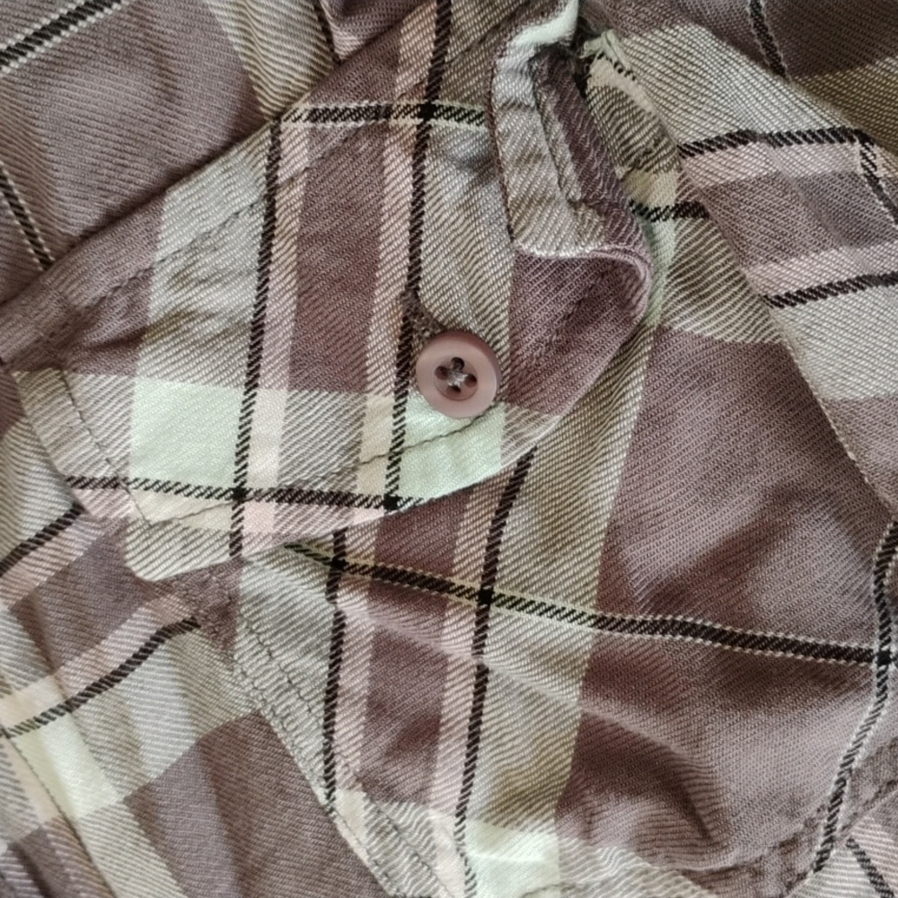 Torrid Gray Plaid Button Down - image 3